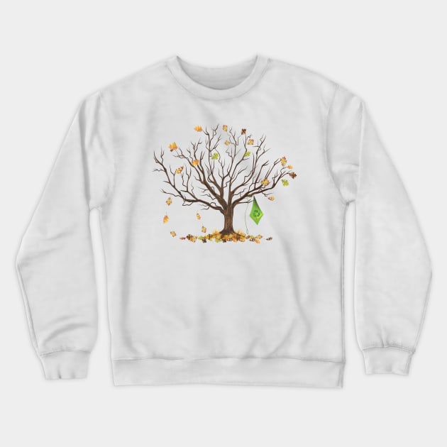 Recycling Tree Crewneck Sweatshirt by SWON Design